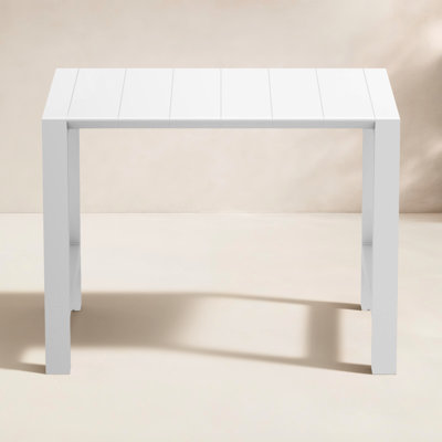 Farrah Rectangular Extendable Outdoor Bar Table , 39 " W 39.37 " D