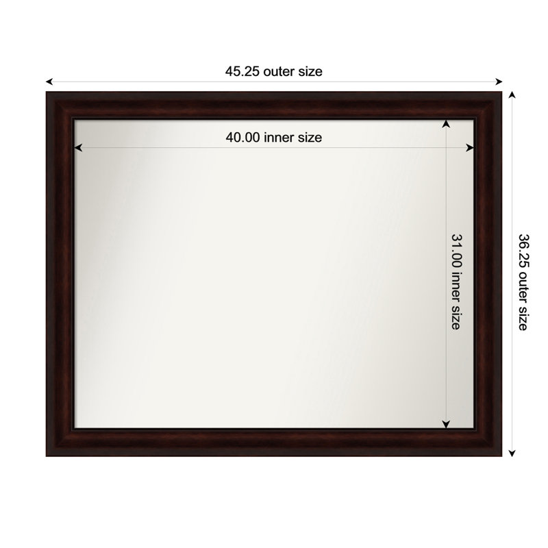 Miroir mural Nathian, 36,25 po x 45,25 po