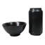 Paquet de 6 petits bols à soupe de riz en céramique minimalistes noirs Kokuyo 10 oz