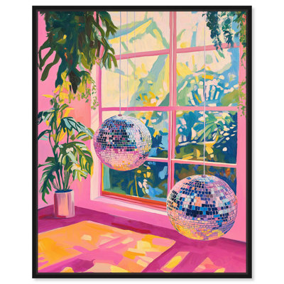 Neon Sundown Canvas Trendy Art Prints by Art Remedy