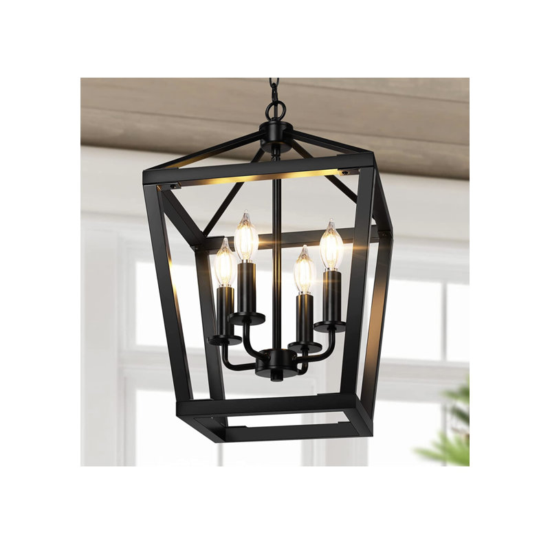4 - Light Lantern Square / Rectangle Chandelier