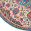 Tapis oriental ivoire / rose / bleu Verda-8859585