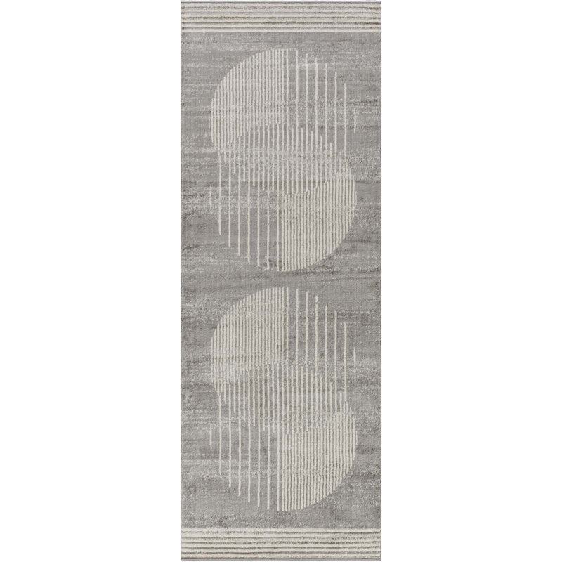 Reagyn Geometric Machine Woven Area Rug, Runner 80 x 220 cm