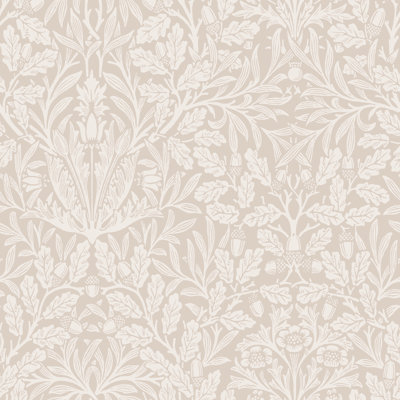 William Morris Acorn Hessian Wallpaper