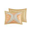 Ensemble de literie orange en polyester, style moderne pour la maison