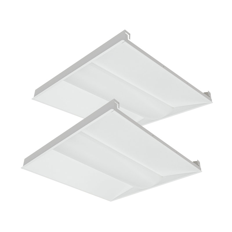 2 pi x 2 pi DEL Troffer - 3125-4375 lumens - 3CCT sélectionnables (paquet de 2) - blanc