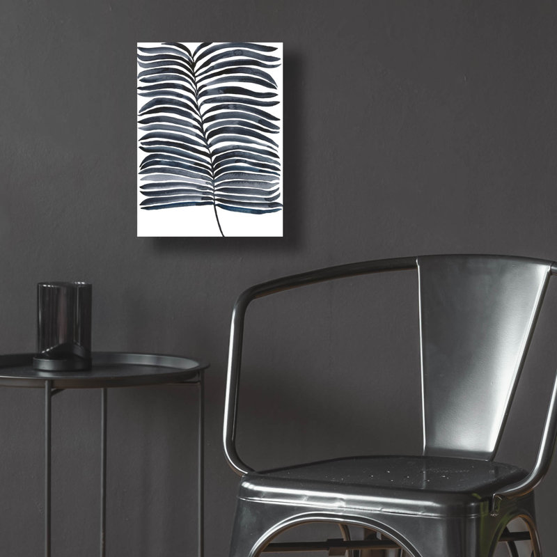 «Indigo Fronds II» par Regina Moore, H 16 po x l 12 po x P 0,13 po
