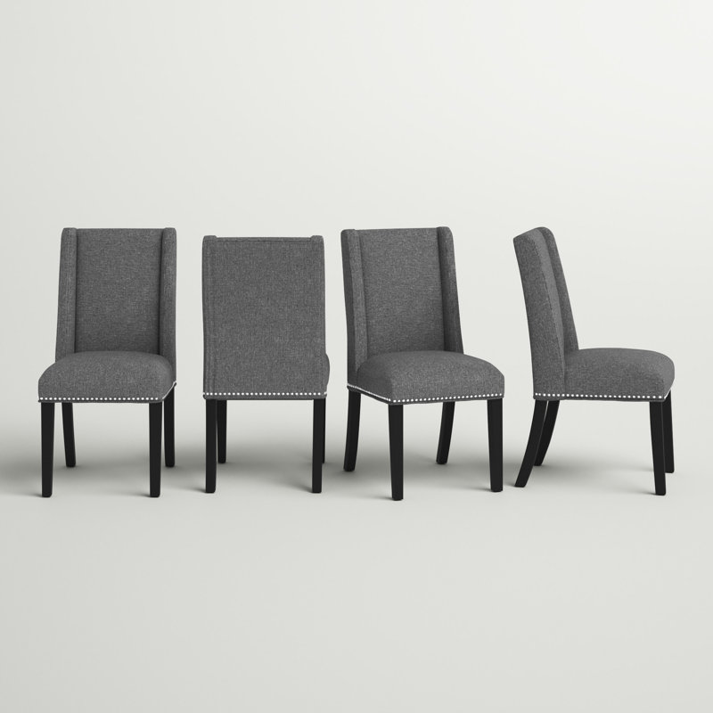 Baron Fabric Slipper Dining Chair by Modway, Gray