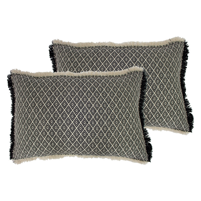 Geometric Rectangular Cushion, Polyester/Polyfill