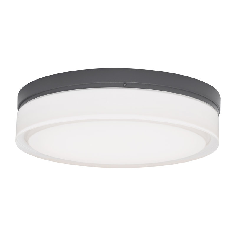 Cirque LED Outdoor Flush Mount, Gray