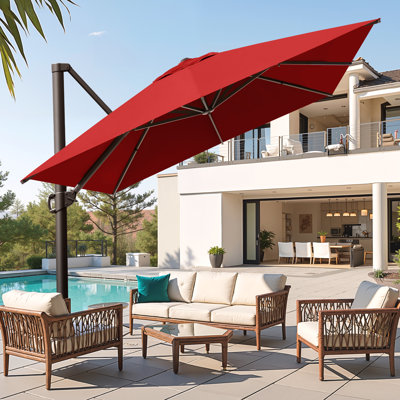 153'' X 116'' Outdoor Cantilever Umbrella, Weighted Base Does Not Include