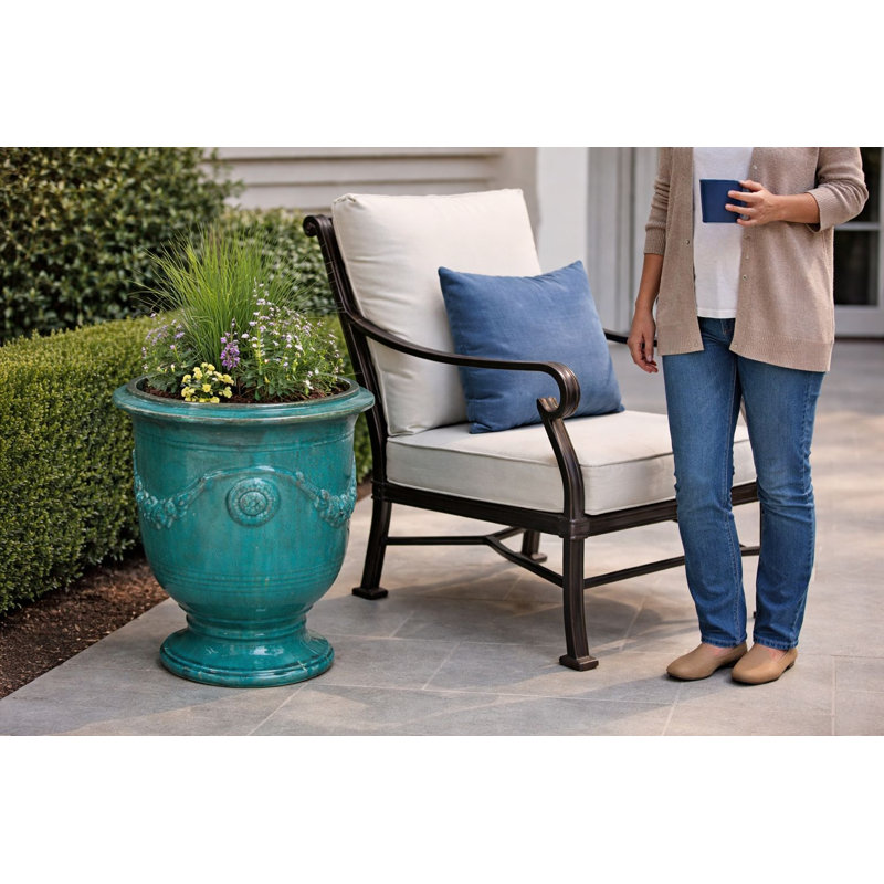 Urne 18 po Cezanne - Turquoise, 18 po, Turquoise