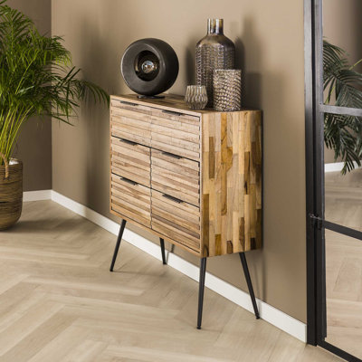 Splendora 6 Drawer 90cm W Solid Wood High chest