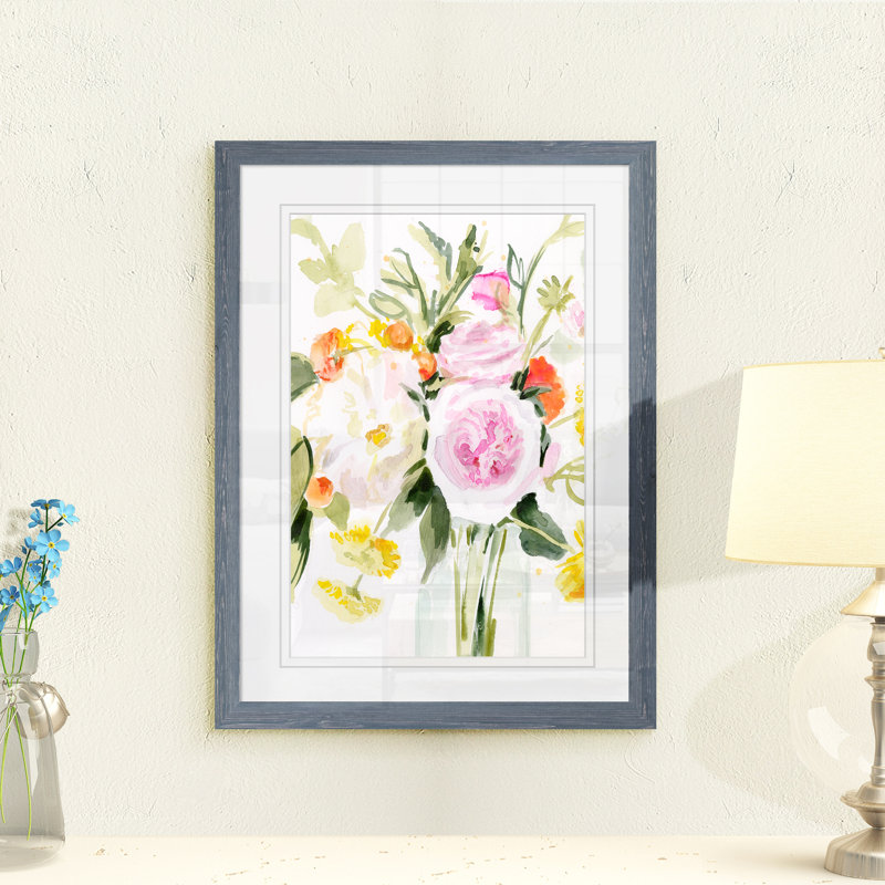 Reproduction d’art sur toile encadrée « loose arrangement ii » par paul cezanne, H 28 po x l 38 po x 1,25 po