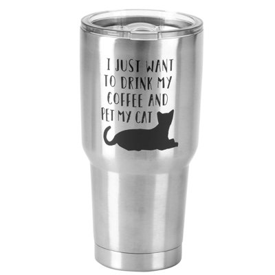 Dicksons Inc 30oz. Double Wall Insulated Stainless Steel Travel Tumbler