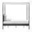 Marlowe 4-Poster Canopy Metal Platform Bed-113958804