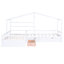 Lit plateforme simple avec 3 tiroirs, blanc - Construction solide et style-1379554102