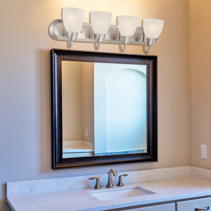 Jefferson 4 - Light Dimmable Vanity Light, Brushed Nickel