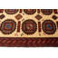 Tapis oriental vintage tribal beige et rouge 3X6 Vintage