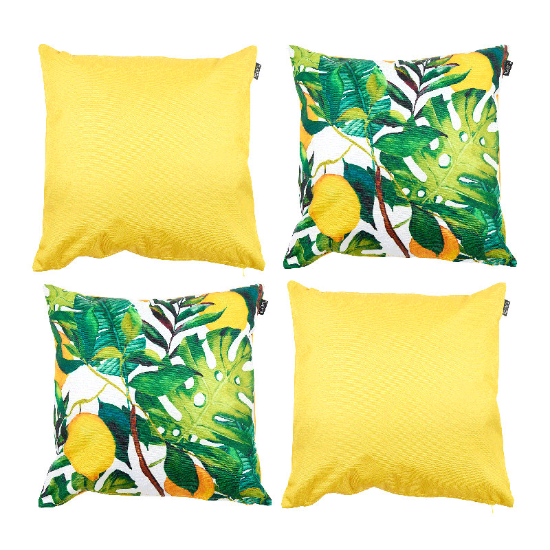 Botanical Indoor-Outdoor Cushions, Multicoloured
