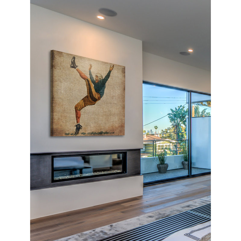 « rétro sports v », impression sur toile, H 48 po x l 48 po x P 1,5 po, Toile tendue
