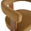 Mamanbai 17.7" Seat Height Modern 3-Leg Chenille Dining Chair with Walnut Frame & Wraparound Back-1443654257-1443654259