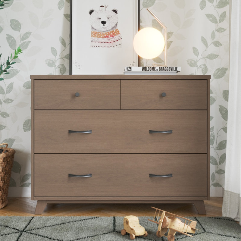 Commode à langer 3 tiroirs Soho, Bruyère poussiéreuse