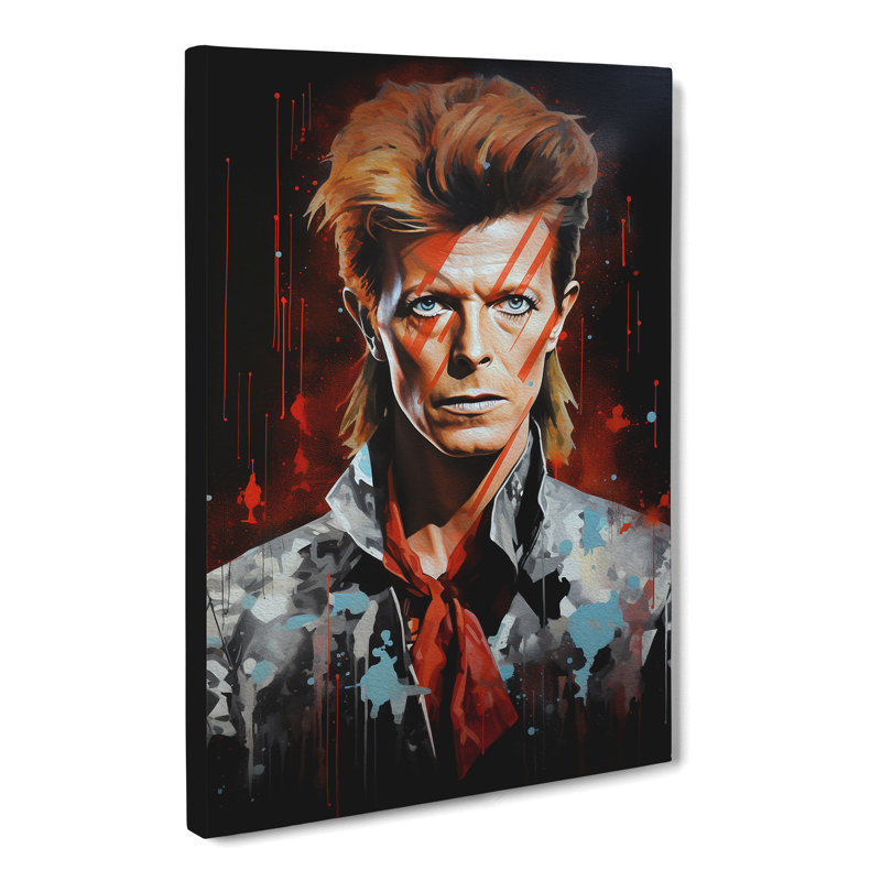 David Bowie Hard Edge - Wrapped Canvas, 50cm H x 35cm W x 3cm D