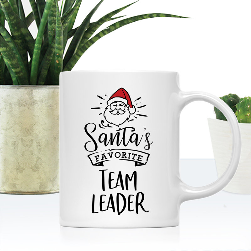 Grande tasse à café Tuileries, « Santa's Favorite Team Leader »