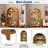 4-tier Arched Top Open Bookshelf With 2 Staggered Interior Shelves And Sturdy Legs-2049999427