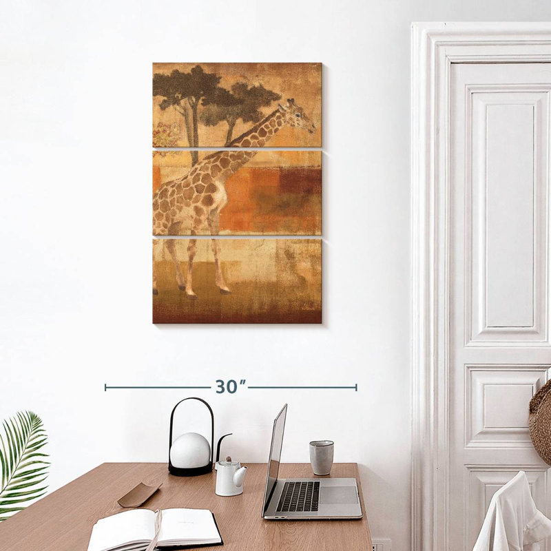 Animaux en safari, H 32 po x l 20 po
