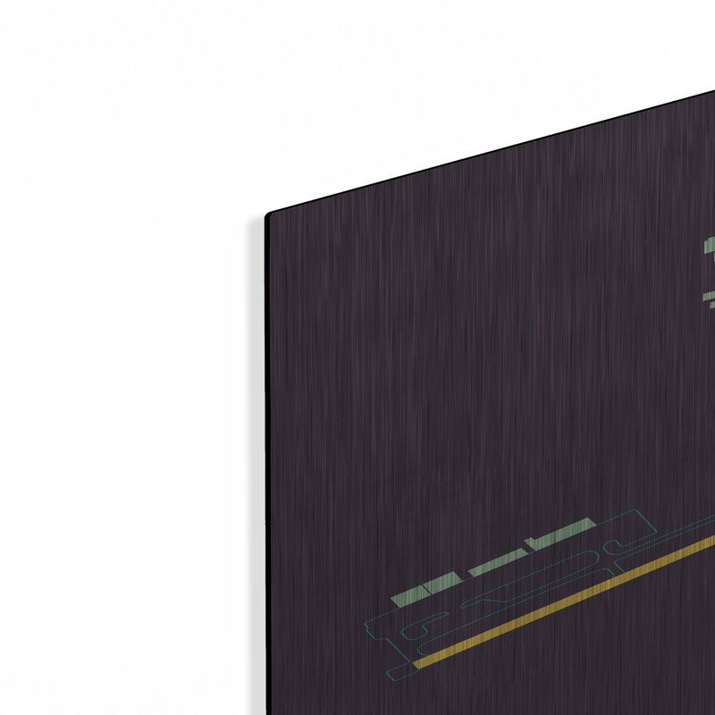 "Mke" par O8 à gauche, H 36 po x l 24 po