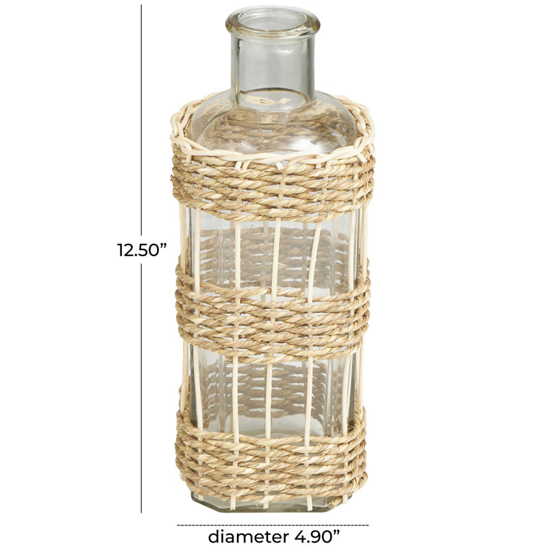 Vase de table Sabbattus, H 12,5 po x l 4,95 po x P 4,9 po