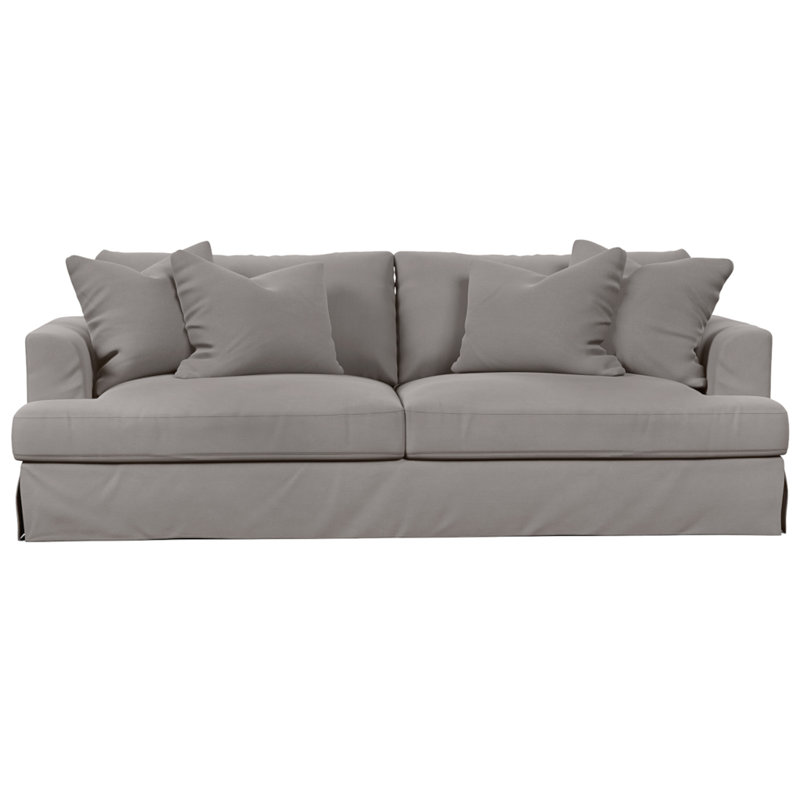 Mcneese 93'' Sofa, Slate Polyester Blend