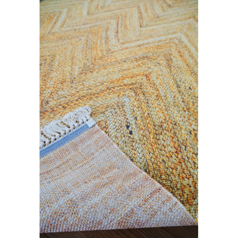 Leotilde Chevron Hand Woven Area Rug, Rectangle 120 x 180cm