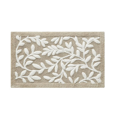 Cotton Floral Tufted Bath Rug