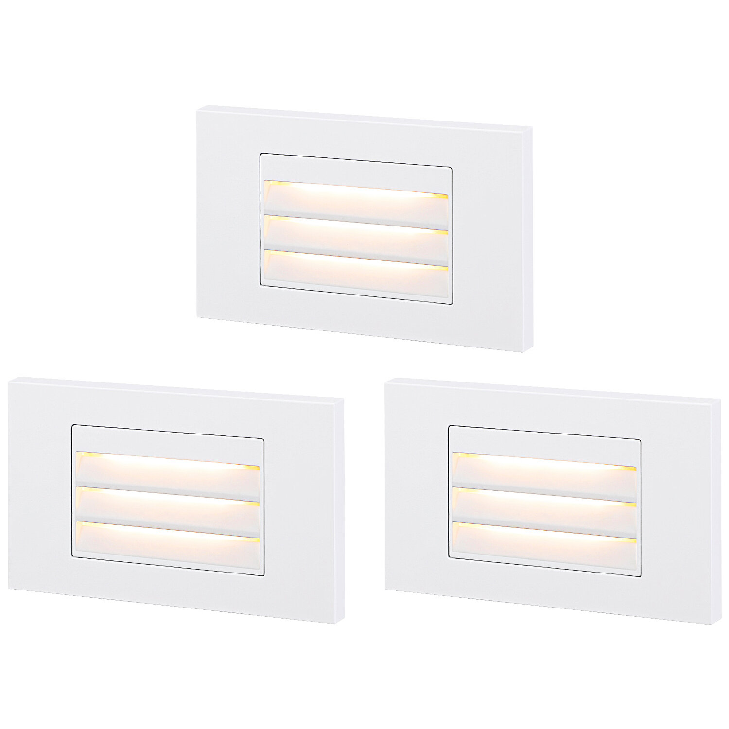 6-Pack Dimmable Recess Landscape Step Light outdoor & Indoor