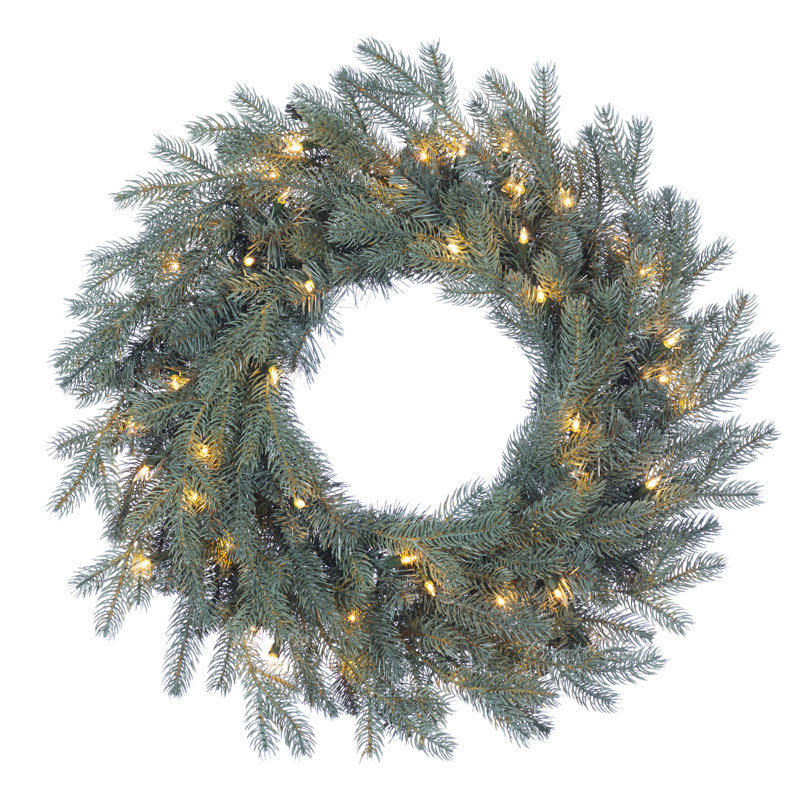 Couronne d'épinette bleue à DEL 24 po