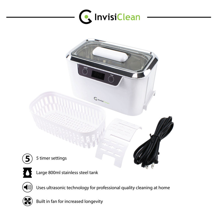 Ultrasonic Jewelry Cleaner for All Jewelry Silver Jewelry Cleaner Ultrasonic Machine Eyeglass Cleaner Ring Cleaner Denture Cleaner Professional Home