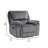 Senai Traditional 42" Microfiber Manual Wall-Hugger Recliner with Removable seat back, Tab pull reclining motion