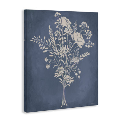 Ensemble de jardin sur toile bleue, design par Cat Thurman Designs