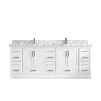 Ensemble de meuble-lavabo double 84 po