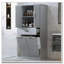 Armoire de rangement pour salle de bain avec deux paniers à linge, armoire de rangement avec portes et tiroir-546786920