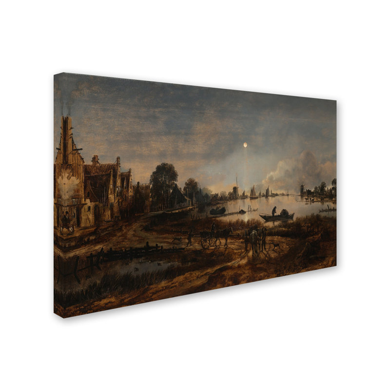 «river view print sur toile tendue, H 12 po x l 19 po