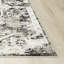 Tapis rectangulaire en polyester naturel / gris tissé à la machine-1016767906
