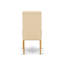 L'ensemble de table de salle à manger 3 pièces contient une table ronde avec Dropleaf et 2 chaises rembourrées en tissu de lin beige clair, 42 x 42 pouces, chêne-38640014-38640015-124508002