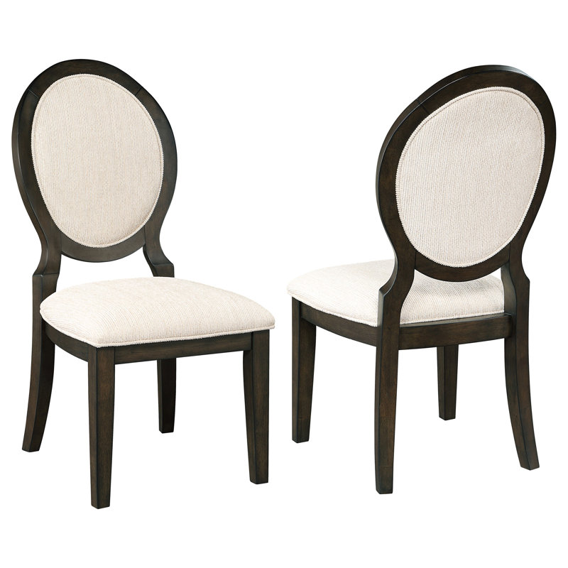 Araliya Oval Back Dining Side Chair Dark Cocoa