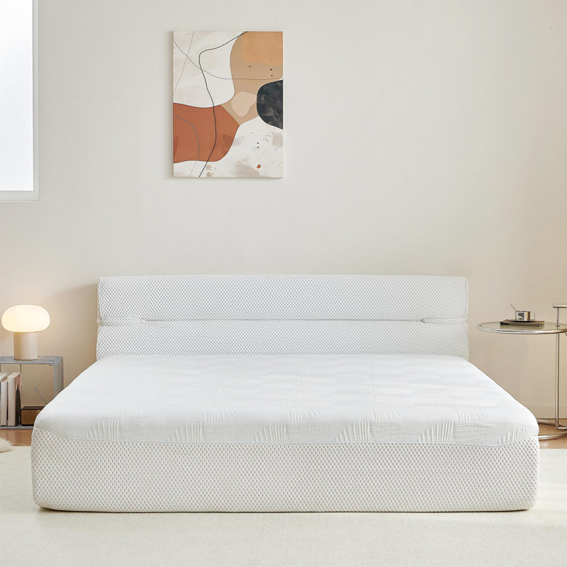 Matelas très grand et cadre de lit tout-en-un, matelas très grand de 15 pouces