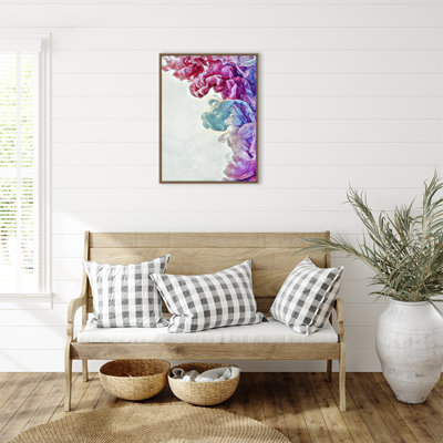 «Cotton Candy Clouded Water I» par Ashley Aldridge, reproduction d'art sur toile encadrée