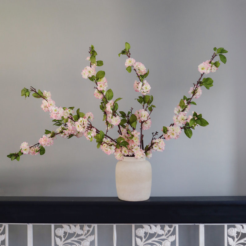 Artificial Cherry Blossom Faux Floral, Pink